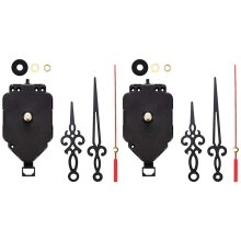 2er-Set DIY Uhrwerk-Kit Oszillierendes Uhrwerk mit Zeigern Quarzuhr Reparaturteile Ersatzteile K