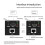 Extensor de 60M Extensor RJ45 Compatible con  Extensor de Red de Señal 1080P Extensor LAN CAT5/6 Enchufe Europeo 6