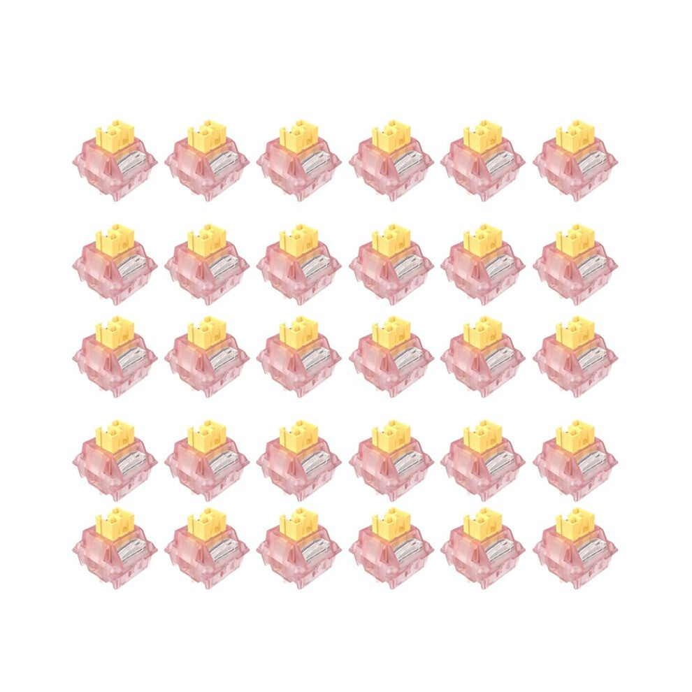 V3 Lubed Silent V3 Switches Mechanical Keyboard Linear Tactile 5Pin Hot Swap Pa66 Pre Lubed Pom Honey Shaft Peach 6033581135193