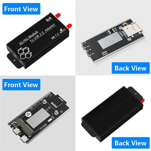 New  PCI-E to TYPE-C USB2.0 Adapter Board with Shell Antenna 3G4G Module Development Board Suitable for Laptops 1