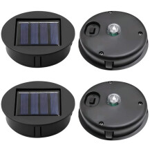 Solar Light Replacement Top Solpanel Utomhushängande Solar Lanterns Delar Vattentät Trädgårdsbelysning Tillbehör