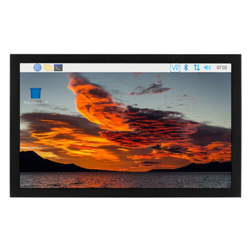 7 Inch Display VGA -Compatibel AV Multi-Interface LCD-Scherm voor Raspberry Pi Computermonitor Uitbreidingsscherm