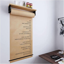 Kraft paper roll Wall Mounted Display Holder Memo Board 50m Note Paper Dispenser And Cutter Storage Shelf 100 Cm Wide