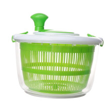 Salad Spinner Vegetable Dryer with Double Drain Basket for Fast Fruit and Veggie Washing and Drying