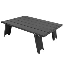 Table de plage en aluminium pliable ultraléger 40x28cm, compacte et portable
