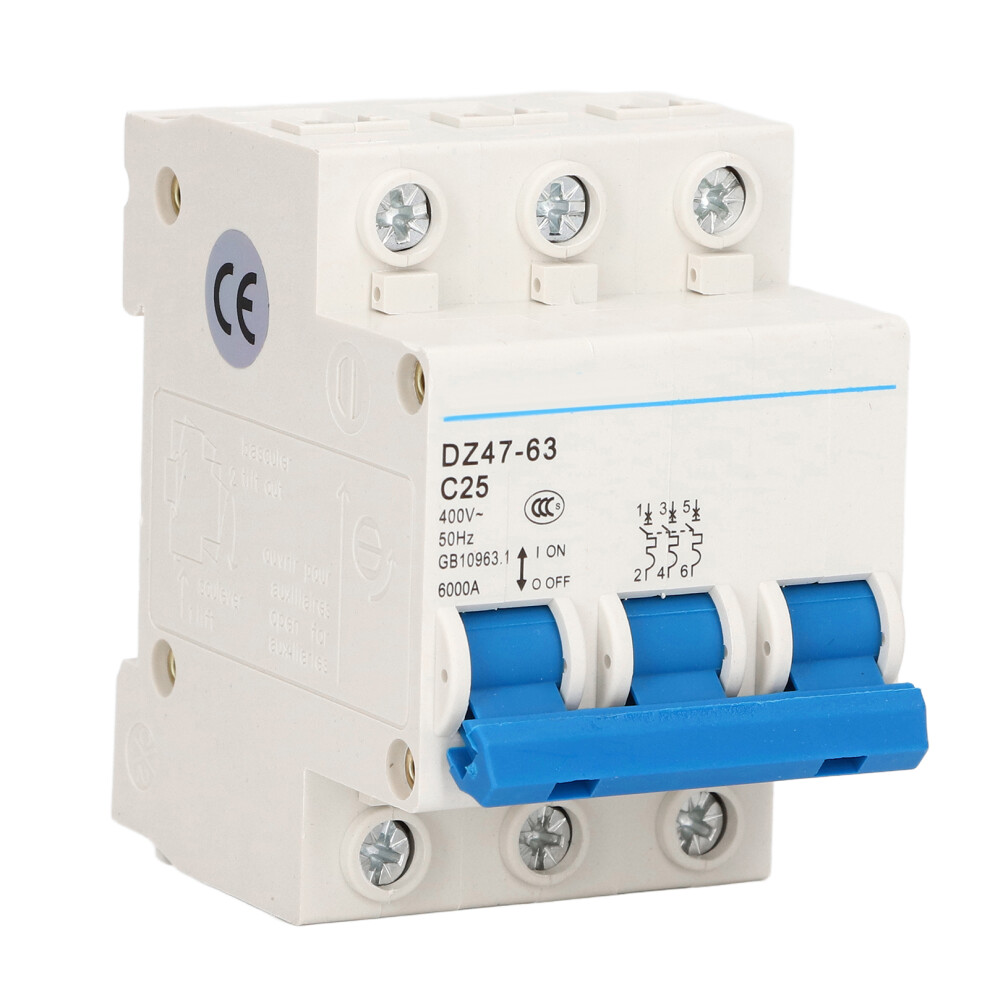 3P 25A Circuit Breaker With 6000A Capacity For 400V Systems 3511375889017
