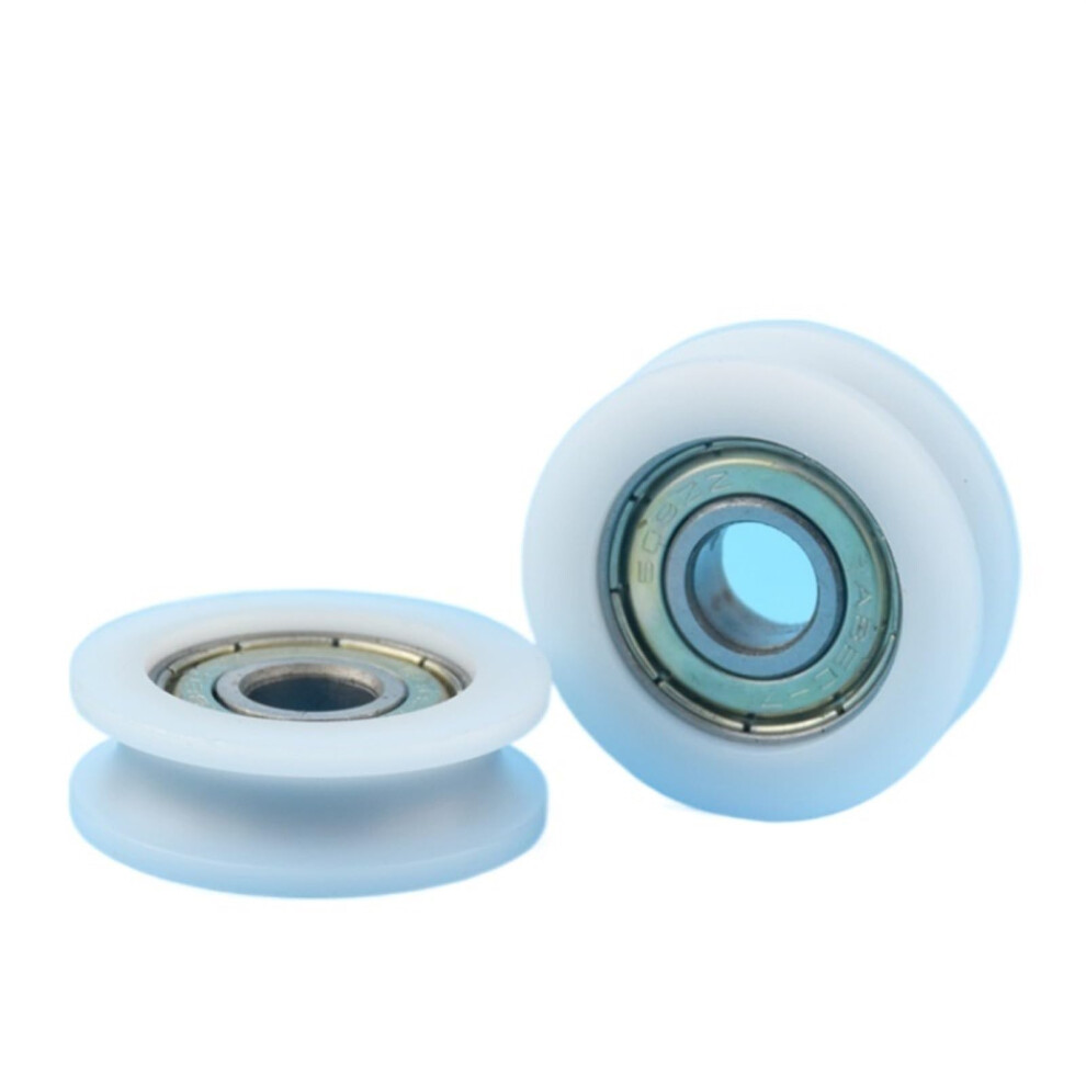 Nylon Pulley Wheel 30Mm Round Groove For 3Mm Rope Bearing 5V Set Of 4 9187378462904