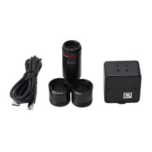 0.5X/1X Electronic Eyepiece 5MP CMOS USB Microscope with 30mm & 30.5mm Adapter Compatible with Windows 7/8/10
