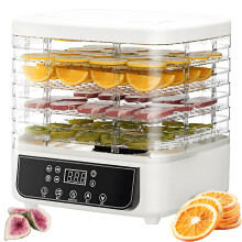 5 Tray Food Dehydrator with LED Display, Adjustable Temperature and Timer for Fruits, Vegetables, Meat