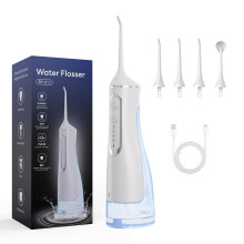 Water Flosser for Teeth Cleaning, Cordless Oral Irrigator With 5 Modes, 4 Jet Tips, USBC Rechargeable, IPX7 Waterproof, For Home Travel