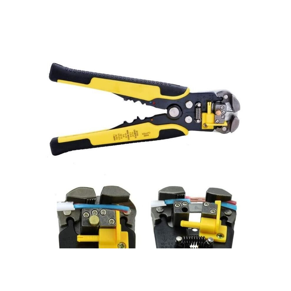 Automatic Wire Stripper Tool Multi-Function Crimping Pliers New Terminal (Color: Yellow) 8581600757430