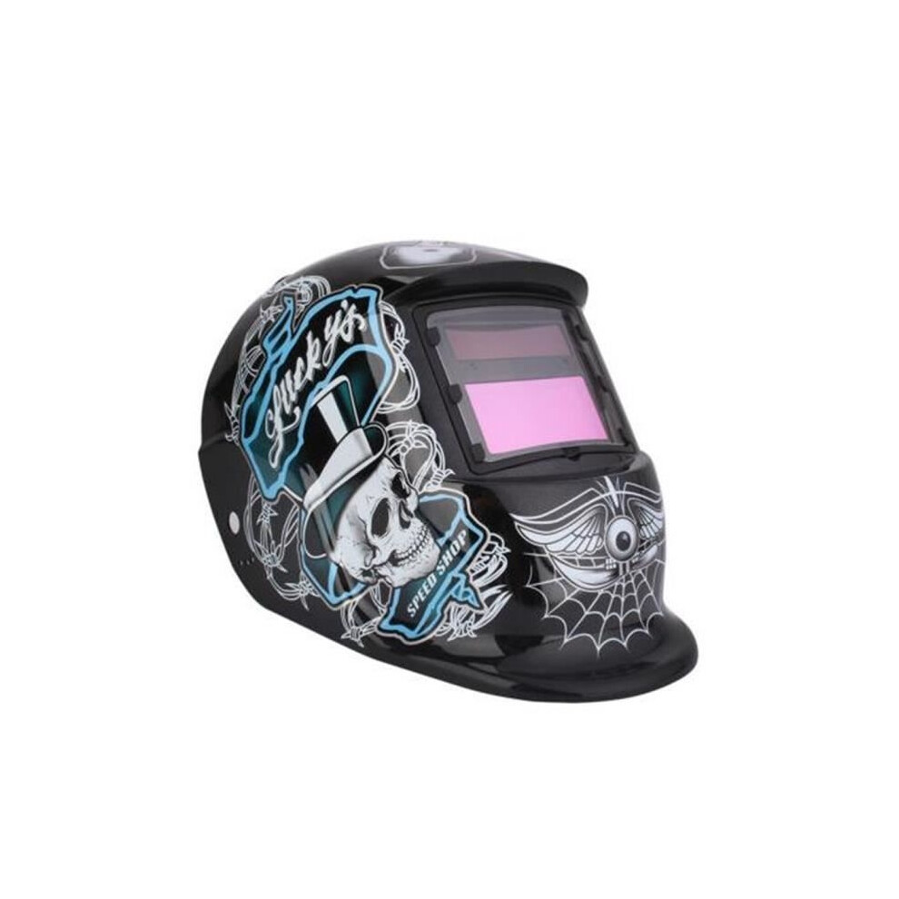 Welding Helmet - Skull Pattern - Arc Mig Tig - Auto Darkening 8581600757416