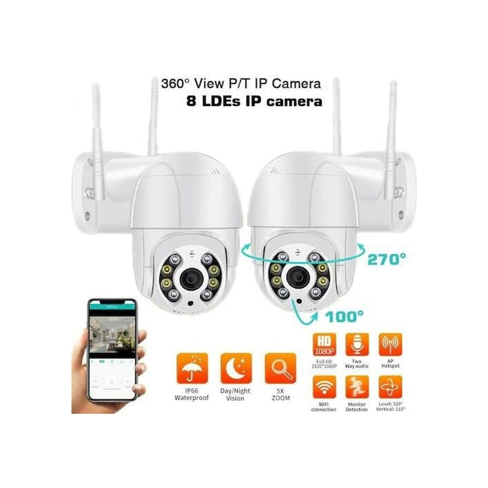 Ip Camera Outdoor Wireless Security Surveillance 1080P Night Vision Motion Detection 2 Way Audio Ptz Control 8581600758918