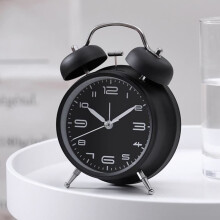 4-inch light-up alarm clock - Brand - Model - Alarm - Decoration - Black