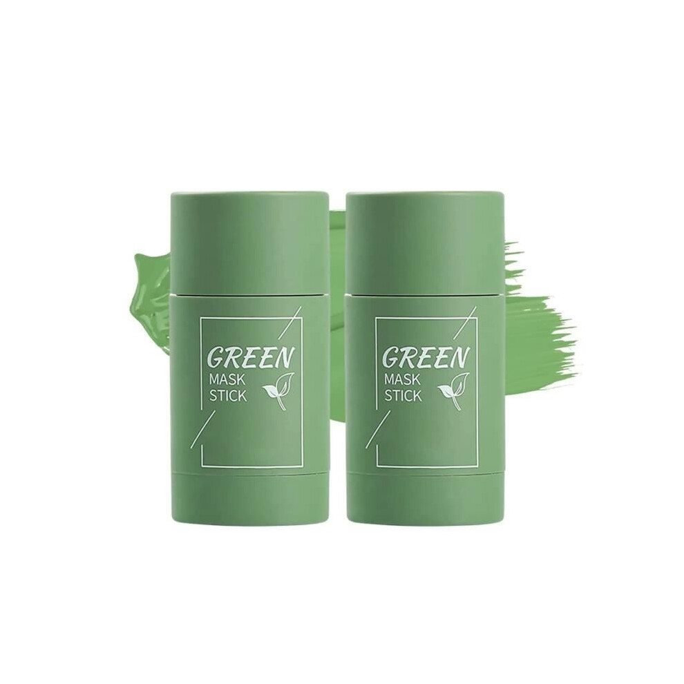 Aihontai Green Tea Deep Cleanse Mask, 2023 New Poreless Deep Cleanse Tea Mask Stick, Tea Mask Stick(2Pcs)