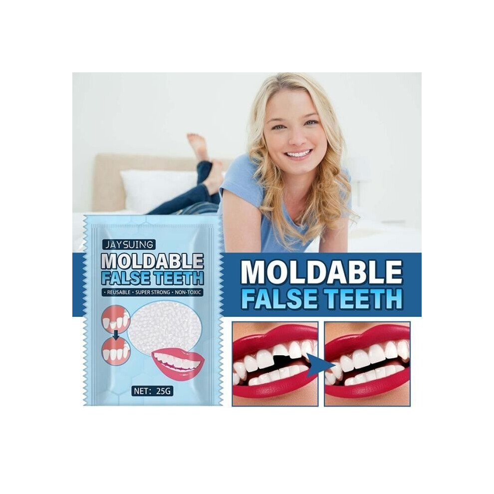 Aihontai Temporary Missing Tooth Repair Kit, 25G, False Teeth, Strong Glue, Denture Adhesive