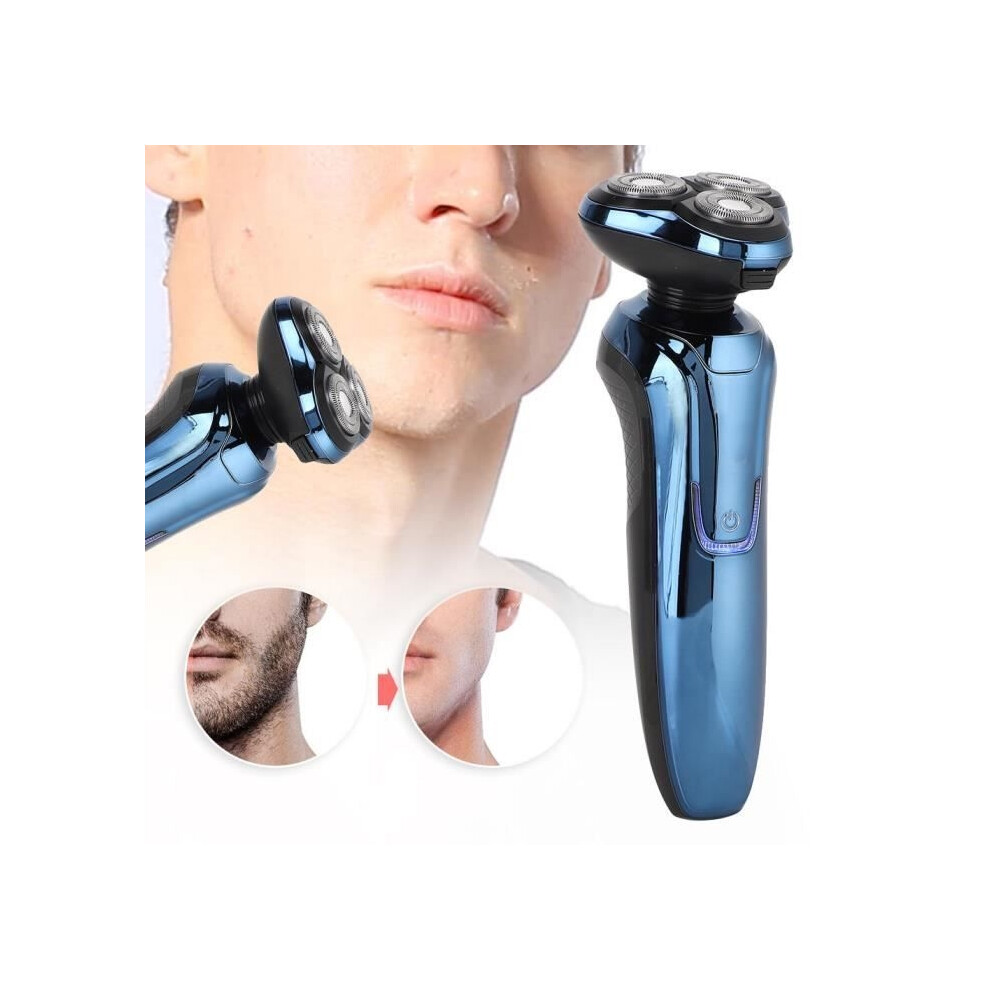 Aihontai Men's Electric Shaver Waterproof Rechargeable Razor Beard Shaving Cutter 4D Smart 3 Heads Rotary Beard Razor