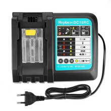 Battery Charger - MAKITA - DC18RA DC18RC - 7.2V to 18V - LED Indicator - Cooling System