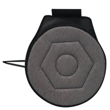 360 Degree Swivel Seat Cushion for Car, Large Grey Rotating Round EVA Seat Cushion for Home and Outdoor Use