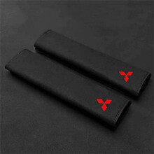 2Pcs Car Seat Belt Cover for Mitsubishi, Soft Shoulder Pad Protector with Comfort Padding