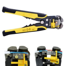 Automatic Wire Stripper Tool Multi-function Crimping Pliers New Terminal (Color: Yellow)