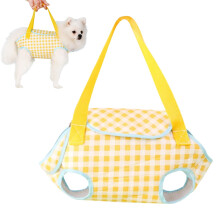 Pet Bag Adjustable Cat Carrier Sling Lightweight Folding Design Outdoor Car Or Motorcycle Camping Indoor Hiking Yellow