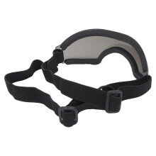 Occhiali da sole per cani in PC blu con cinturino regolabile, protezione UV e antivento, peso 80g