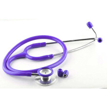 Professional Cardio Dual Head Stethoscope for Medical Vets and Nurses, Lightweight, Multiple Colors Available, Purple