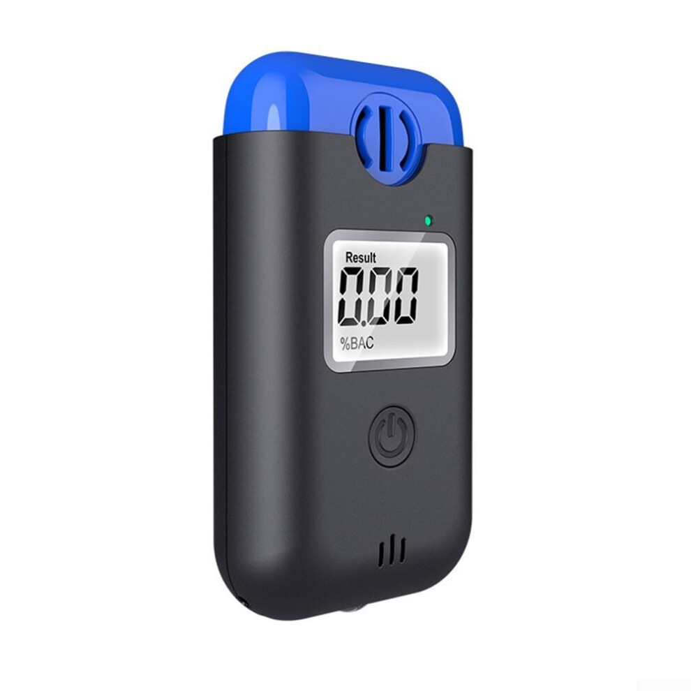 Accuracy Breathalyzer Portable Alcohol Tester With Noncontact Use And Builtin Flashlight Blue 9187378464526