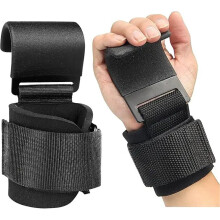 Weight Lifting Gloves 1/2 Pc Non-Slip Hooks Premium Straps for Deadlift, Chin Up, Pull Up, and Fitness Training (2 Pcs)