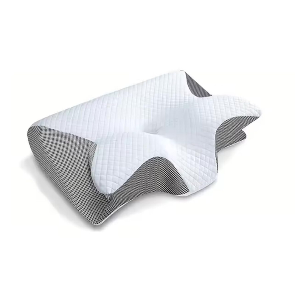 White/Grey Cervical Neck Support Pillow Memory Foam Ergonomic For Pain Relief Orthopaedic Antisnore And