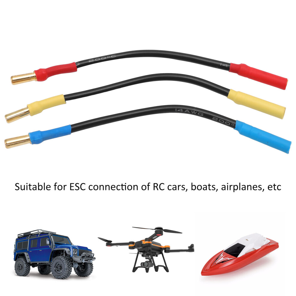 3 Stã¼Ck 4 Mm Bananenstecker-Verlã¤Ngerungskabel, 13 7806371901570
