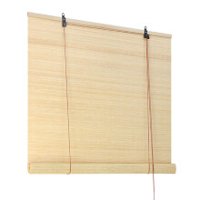 Natural Bamboo Roller Blinds, Natural Color, 120W x 240H cm, Indoor/Outdoor/Garden Bamboo Curtain