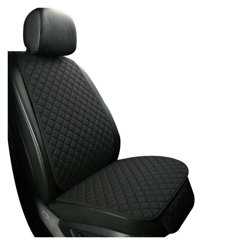 Linen Car Seat Covers For Mg Zs Gt Hs Rx5 Mg5 Mg6, Breathable Flax Fabric Seat Protection, Black 9187378464748