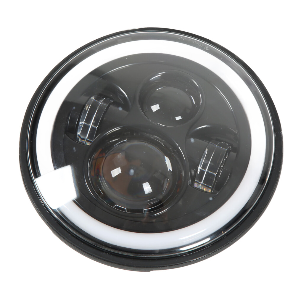 7" Motorcycle Led Angel Eye Headlight 12-80V & Replacement White/Yellow 5011375896926