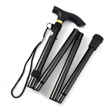 Folding Walking Stick Adjustable Height Lightweight Aluminum for Seniors Men and Women Travel