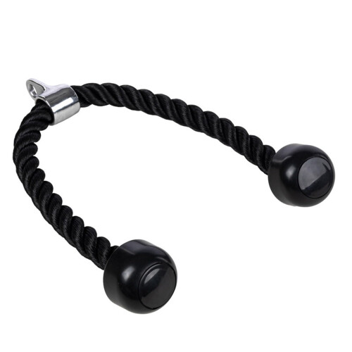 Triceps Rope 70cm For Cable Pulldown Machines, Cable Pulldown Attachment, Home Gym Triceps Biceps Back Shoulder