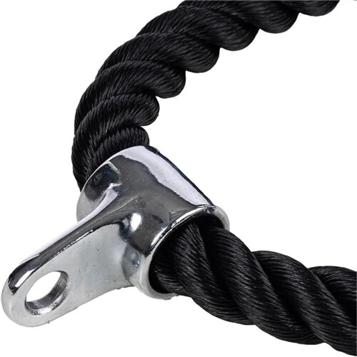 Triceps Rope 70cm For Cable Pulldown Machines, Cable Pulldown Attachment, Home Gym Triceps Biceps Back Shoulder 2