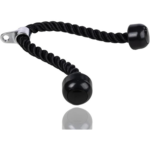 Triceps Rope 70cm For Cable Pulldown Machines, Cable Pulldown Attachment, Home Gym Triceps Biceps Back Shoulder 1