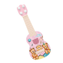 Educativo ukulele per bambini, con 4 corde e motivo orsetto, giocattolo per bambini