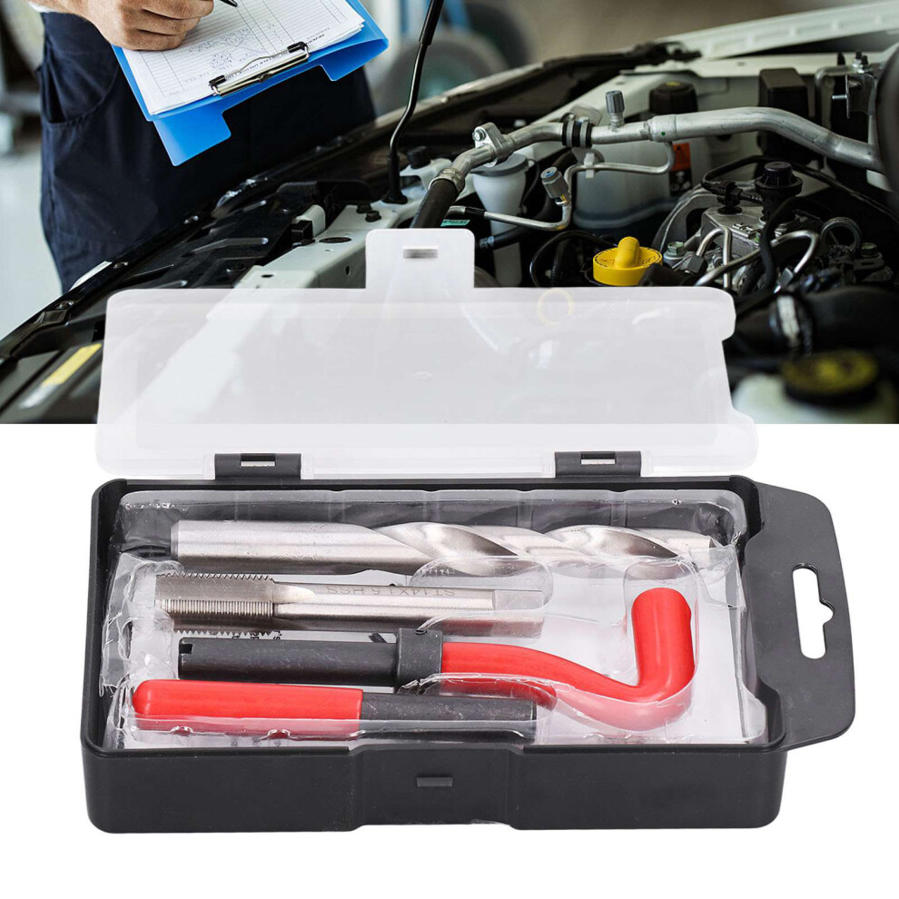 15Pcs Thread Repair Kit Insert Set Compatible Hand Tool M14x1.50mm Auto Repair 4901375898802