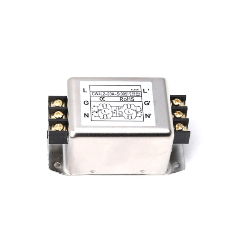 Single Phase Emi Power Filter 220V Ac Noise Suppression With Antiinterference Protection Cw4l210as 9347817554045