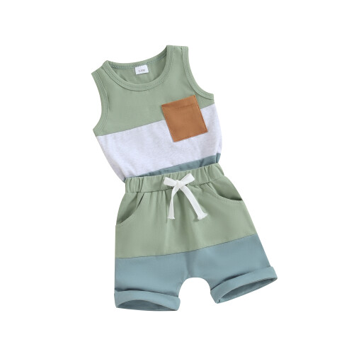 (2-3 Years, Green) Ensemble 2 pcs pour tout-petits.