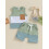 (2-3 Years, Green) Ensemble 2 pcs pour tout-petits. 2
