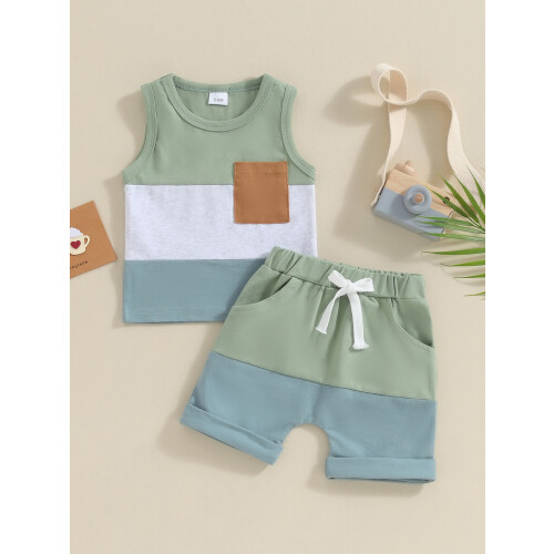 (2-3 Years, Green) Ensemble 2 pcs pour tout-petits. 1