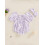 (3-6M, PURPLE) Dětské overaly s s čelenkou 3