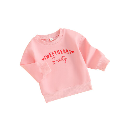 (3-4 Years, Pink) Sudadera de manga y niñas.