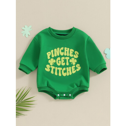 (0-6 Months, Green) Mono de bebé Ropa adorable. 1