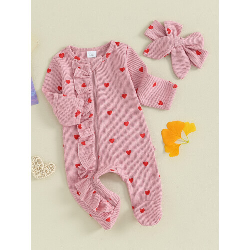 (Newborn, Pink) Mono de San y diadema. 1