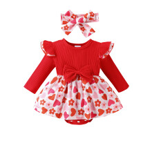 (6-12 Months, Red) Tenue nouveau-né fille, vêtements Saint-Valentin